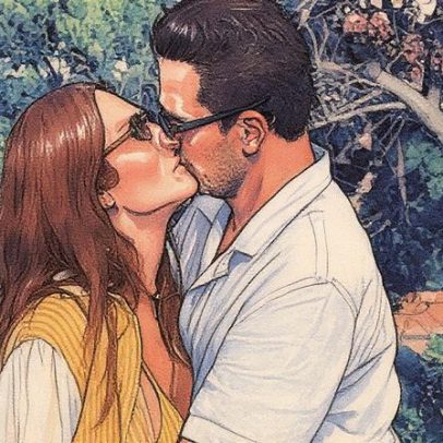 Gio Ewbank recebe beijo de amigo e provoca reflexão sobre maldade alheia