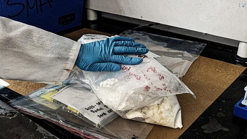 Drogas apreendidas com fentanil em Porto Rico (Foto: Reprodução)