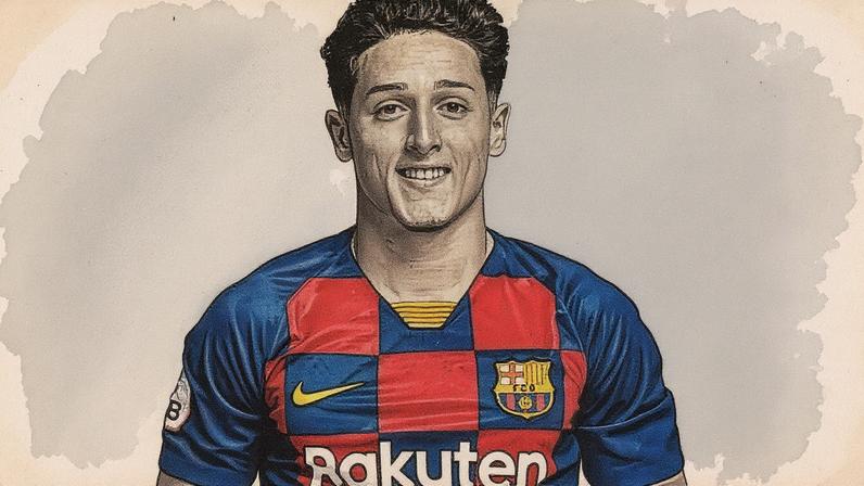 Kike Saverio, ex-jogador do Barcelona, é alvo do Vitória (Foto: Reprodução)