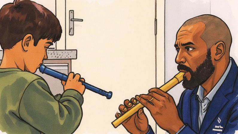 Musicoterapeuta realiza atendimento com crianças (Foto: Reprodução)