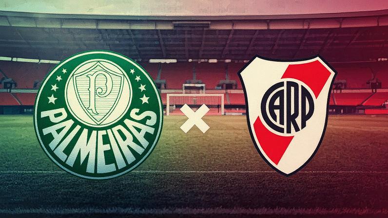 Palmeiras enfrenta o River Plate em partida pela Libertadores (Foto: Reprodução)