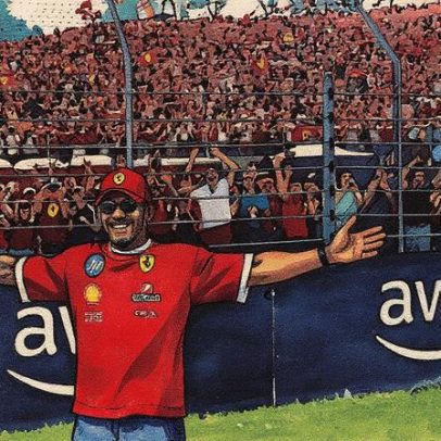 Hamilton é recebido com apoio da torcida da Ferrari em Monza após vaias anteriores