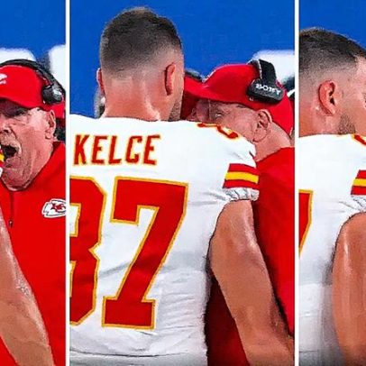 Técnico discute com Travis Kelce durante jogo da NFL e gera polêmica nas redes sociais