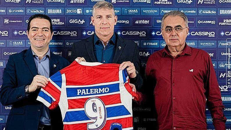 Martín Palermo foi anunciado como novo treinador do Fortaleza (Foto: Reprodução)
