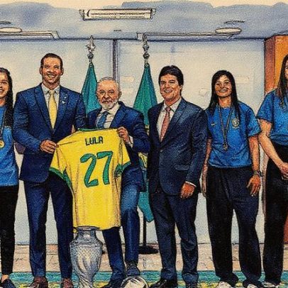 Lula assina lei para fortalecer o futebol feminino e recebe campeãs da Copa América