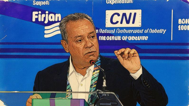 Ricardo Alban, presidente da Confederação Nacional da Indústria, posando para a foto (Foto: Reprodução)