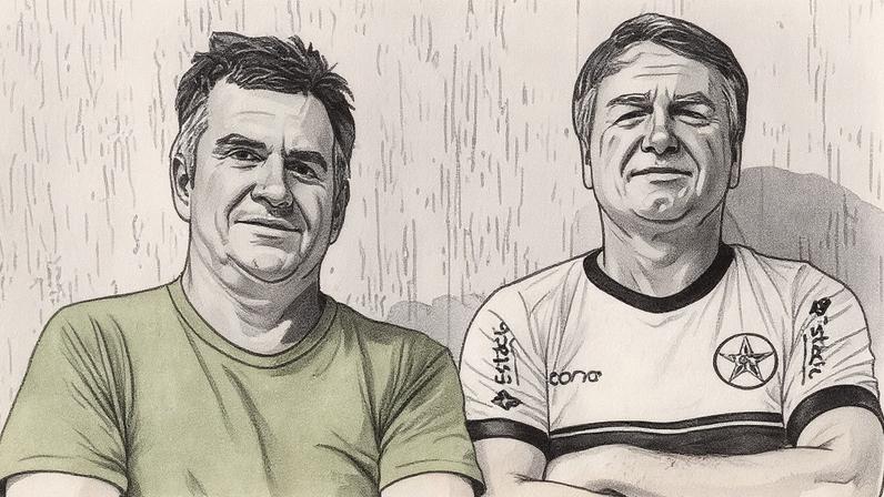 Ciro Nogueira e Jair Bolsonaro posam para foto em ambiente informal (Foto: Reprodução)