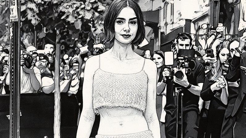 Lily Collins discute a polêmica da #HeroinChic e os padrões de beleza em 2025 (Foto: Reprodução)