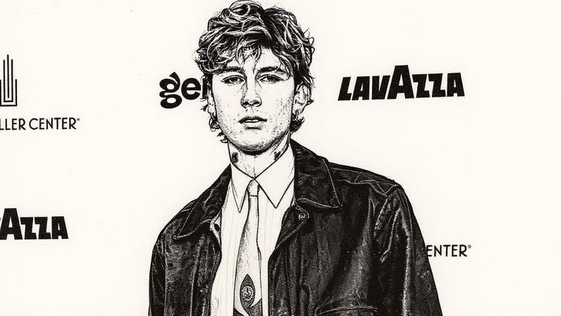 MGK participou de uma palestra na Harvard Business School, posando com estudantes (Foto: Reprodução)