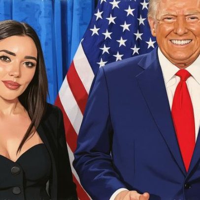 Ada Lluch, influenciadora de extrema direita, fala em ato em Londres