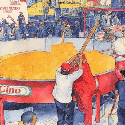 Chef nigeriano tenta fazer a maior panela de jollof rice do mundo