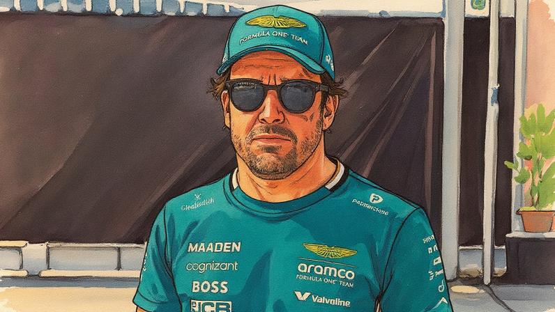 Fernando Alonso participa do GP da Itália de F1 em 2025 (Foto: Reprodução)