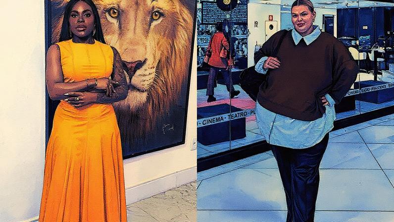 Jojo Todynho e Thaís Carla posam juntas para foto (Foto: Reprodução)