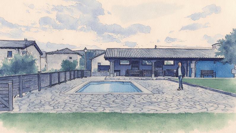 Juan Ansotegui em sua propriedade no vilarejo restaurado de Villalibado, na região noroeste de Castilla y León, na Espanha (Foto: Reprodução)