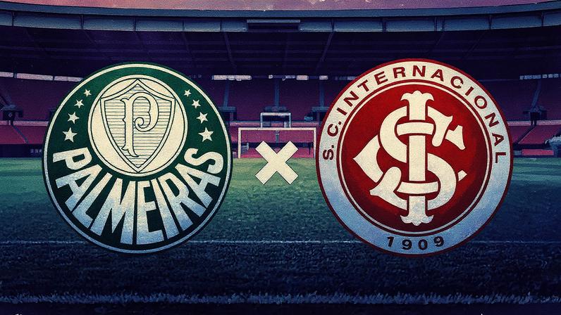 Palmeiras e Internacional em campo durante partida de futebol (Foto: Reprodução)