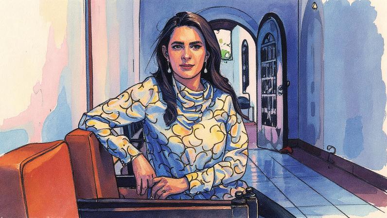 Claudia Ortiz em San Salvador, fevereiro de 2024 (Foto: Reprodução)