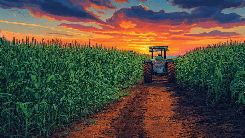 Lavoura de milho com transação total do setor agro de R$ 12,31 trilhões (Foto: Reprodução)