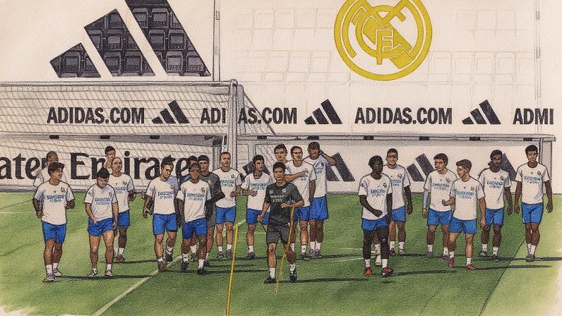 Real Madrid realiza último treinamento antes do jogo contra o Olympique de Marselha (Foto: Reprodução)