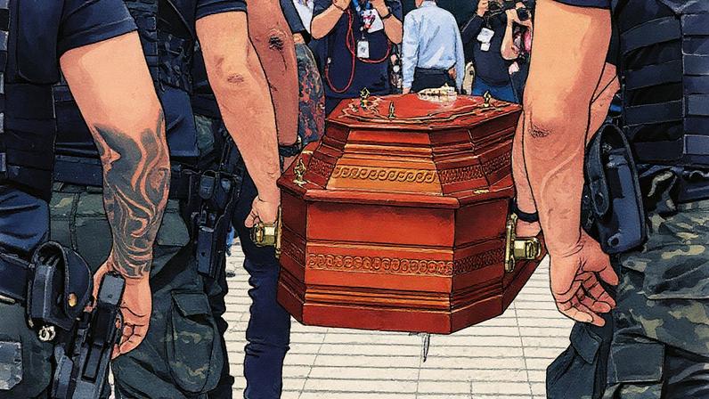 Velório do ex-delegado-geral do Estado de São Paulo Ruy Ferraz Fontes na Assembleia Legislativa de São Paulo (Foto: Reprodução)