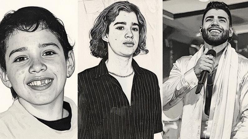 Gusttavo Lima apresenta sua evolução ao longo dos anos em uma série de fotos (Foto: Reprodução)