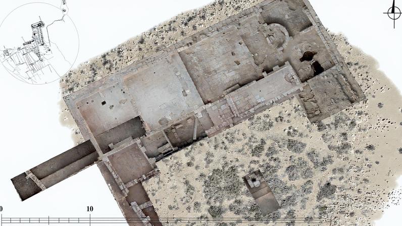 Restos da igreja em Philoxenite, Egito (Foto: Reprodução)