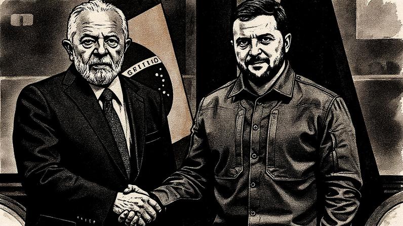 Encontro anterior entre Lula e Zelensky em Nova York (Foto: Reprodução)