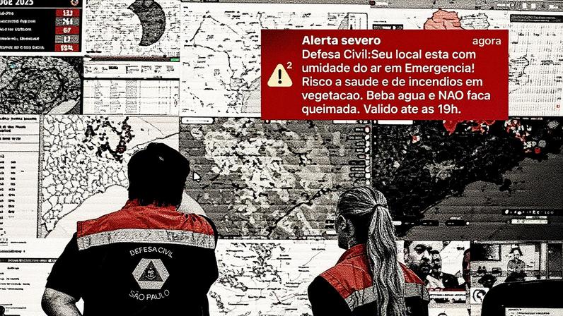 Alerta severo de tempo seco no interior de São Paulo (Foto: Reprodução)