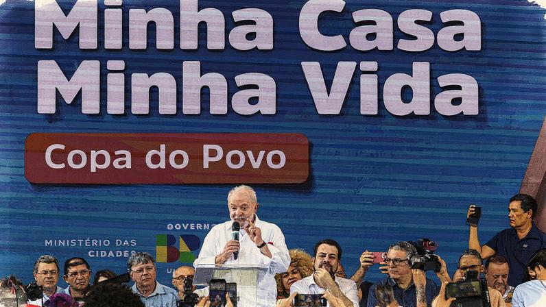 Presidente Luiz Inácio Lula da Silva participa de cerimônia do programa Minha Casa, Minha Vida em São Paulo (Foto: Reprodução)
