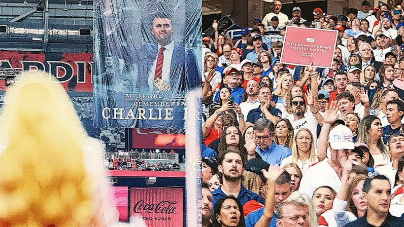 Multidão se despede de Charlie Kirk (Foto: Reprodução)