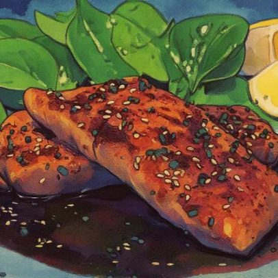 Salmão com molho de soja, mel e limão pronto em 15 minutos para o jantar