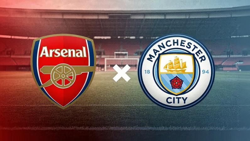 Arsenal e Manchester City em campo durante partida de futebol (Foto: Reprodução)