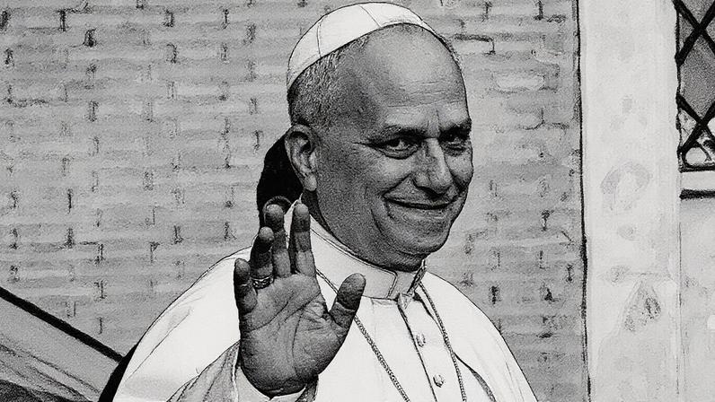 Papa Leão XIV acena ao chegar à Basílica de Santo Agostinho em Roma para abrir a assembleia global dos agostinianos (Foto: Reprodução)