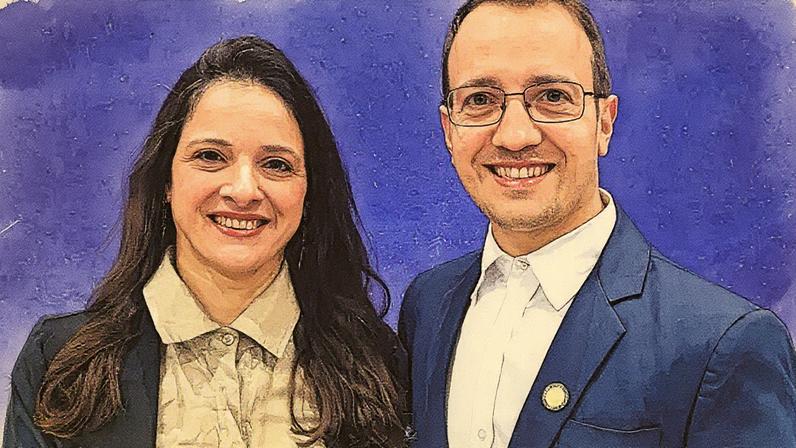 Irmãos Ana Helena Ulbrich e Henrique Dias apresentam sistema de inteligência artificial para auxiliar farmacêuticos em hospitais (Foto: Reprodução)