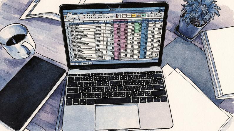 Planilha Excel com dados organizados em colunas e linhas (Foto: Reprodução)