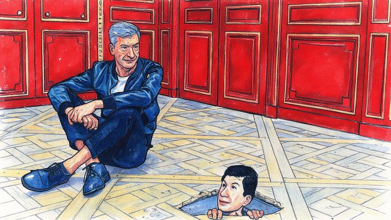 Escultura de banana presa à parede com fita adesiva (Foto: Reprodução)