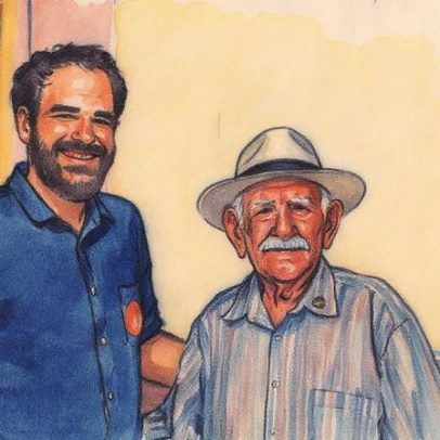 Neto retrata avô em poema emocionante sobre a vida e memórias familiares