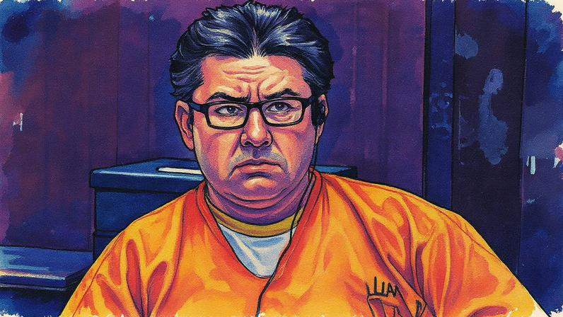 Naasón Joaquín García em 2019, na Corte de Los Angeles (Foto: Reprodução)