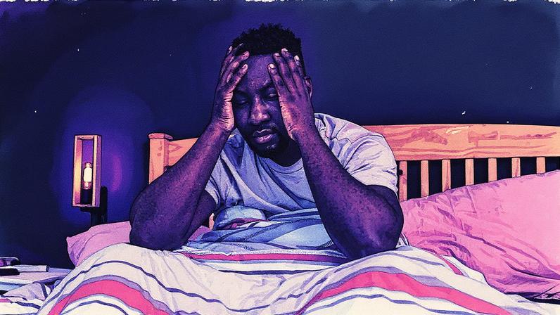 Homem com dificuldades para dormir (Foto: Reprodução)