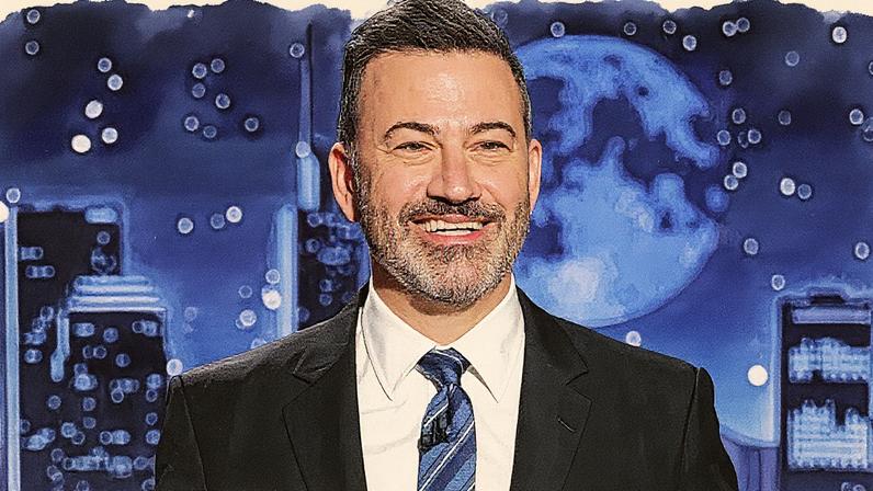 Programa "Jimmy Kimmel Live!" com convidados Steve Martin, Zach Cherry e apresentação musical de Steve Martin com Alison Brown e Tim O'Brien (Foto: Reprodução)