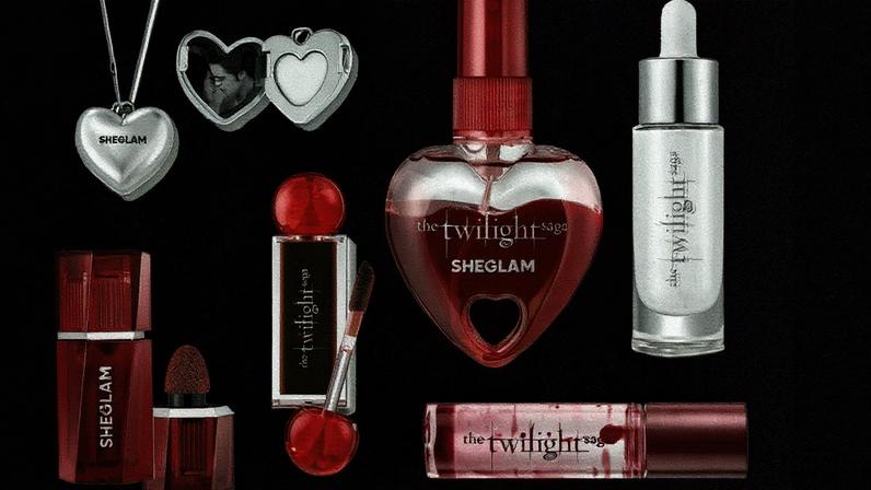 Coleção de maquiagem inspirada na 'Saga Crepúsculo' da Sheglam, com itens disponíveis para compra (Foto: Reprodução)