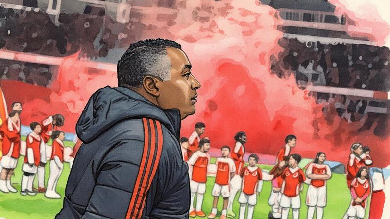 Roger Machado antes da partida Internacional x Fluminense, pela Copa do Brasil (Foto: Reprodução)