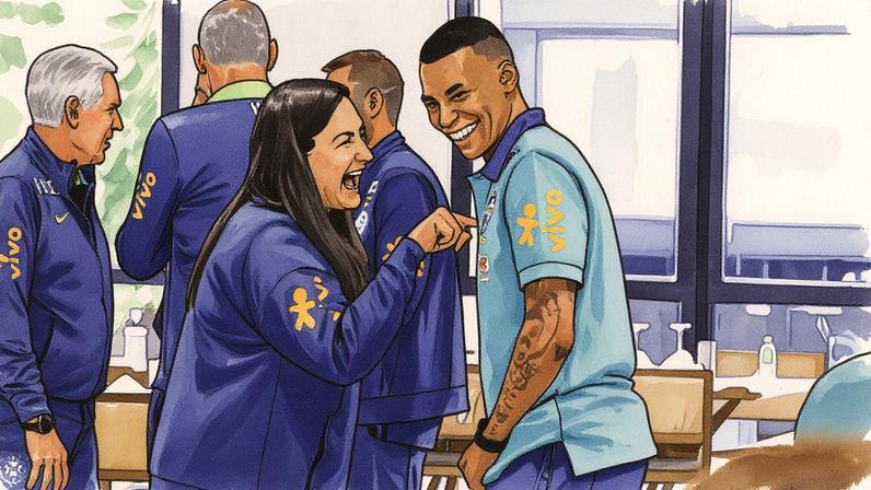 Volante Jean Lucas, do Bahia, treina com a seleção brasileira na Granja Comary (Foto: Reprodução)