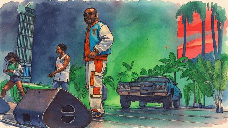 T-Pain se apresenta no Radio City Music Hall em Nova York durante a turnê TP20 (Foto: Reprodução)