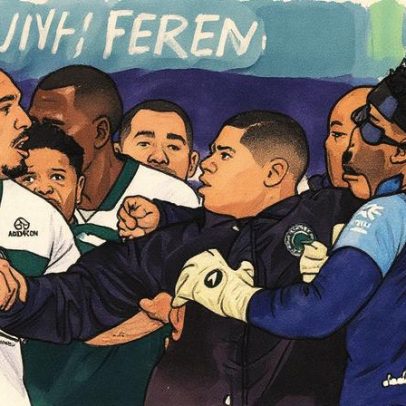 Briga generalizada marca jogo entre Coritiba e Goiás com 6 expulsões; assista ao vídeo