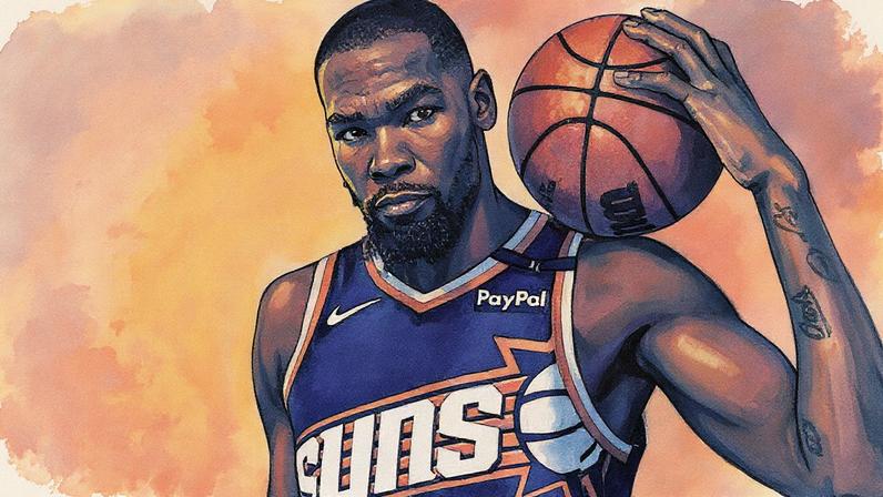Kevin Durant, do Phoenix Suns, alcançou a marca de 30 mil pontos na NBA (Foto: Reprodução)