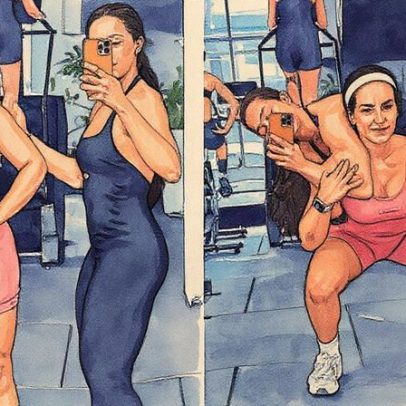 Kéfera surpreende seguidores ao levantar amiga nos ombros durante treino na academia