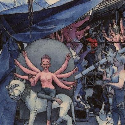 Artistas criam ídolos da deusa hindu para o festival de Durga na Índia
