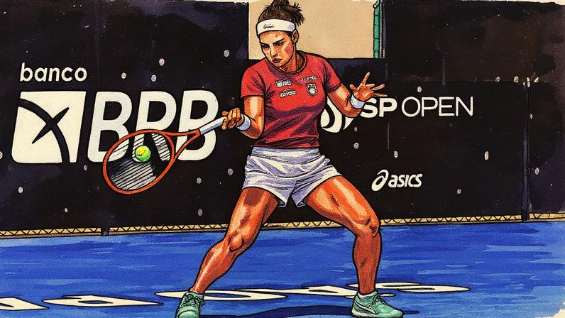 Carolina Meligeni participa do SP Open em sua cidade natal (Foto: Reprodução)