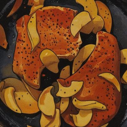 Bisteca de porco ganha molho de maçã verde caramelizada; aprenda a receita