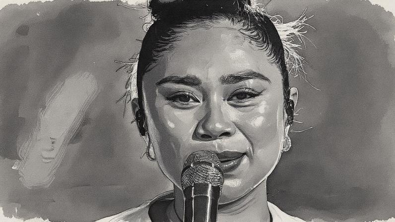 Sanchez se apresentou com a música "Die With A Smile" de Lady Gaga e Bruno Mars, trazendo drama e ação ao palco (Foto: Reprodução)